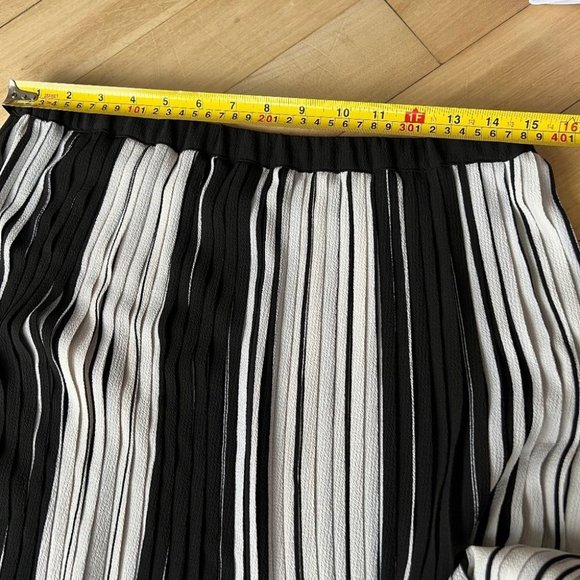 Adrianna Papell striped pleated midi skirt - Picture 6 of 8